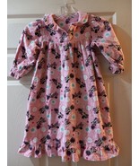Minnie Mouse Toddler Girls Dress Up Flannel Nightown Pajama Read Measure... - £9.45 GBP