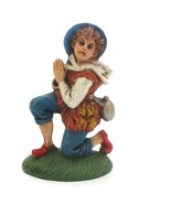 Hand-Painted Praying Shepherd Boy Nativity Figurine # 72 Italy 1950 - $9.89