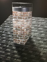 Chimney Housing Kit Faux Chimney Cover FULL KIT Brown Brick BB1 72&quot; tall - £787.40 GBP