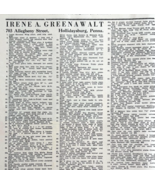 1961 Greenawalt Antiques Shop Advertisement Hollidaysburg Pennsylvania D... - $92.23 MXN