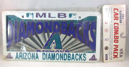 Mlb Vintage Arizona Diamondback Baseball Car Combo Pack PLATE-FRAME-Tag And More - £12.55 GBP