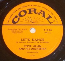 Steve Allen Orch 78 Let&#39;s Dance / Goodbye SH3C - $6.92