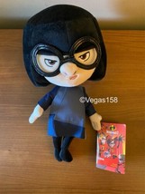 Disney Store Kids Blue Black Plush Pixar The Incredibles 2 Edna Mode Doll 12 In - £19.32 GBP