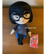 Disney Store Kids Blue Black Plush Pixar The Incredibles 2 Edna Mode Dol... - $24.74