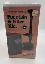 Little Giant Pump Co. Fountain And Filter Kit New NOS Still Sealed 170 GPH - $104.45