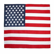 Cotton USA Flag Bandanas, Traditional USA - £2.84 GBP