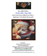 Christmas Kitty – Ginger ~~ Cross Stitch Pattern - $19.95