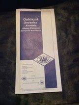 AAA Oakland Berkley Lake Merritt Map - £6.99 GBP