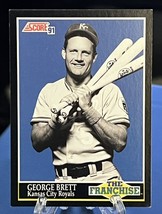 George Brett - 1991 Score Baseball - #853 - The Franchise - Kansas City Royals - £1.57 GBP