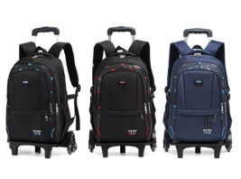 Wadan 6-Wheels 17.50 Inch Rolling School Backpack Kids Luggage Shoulder ... - $37.99+