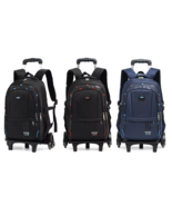 Wadan 6-Wheels 18.50 Inch Rolling School Backpack Kids Luggage Shoulder Backpack - $39.99