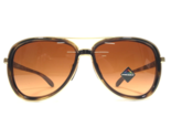 Oakley Sunglasses Split Time OO4129-1858 Gold Tortoise Prizm Brown Gradi... - $173.24