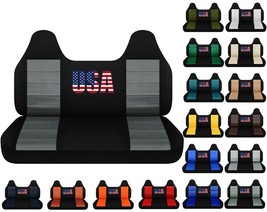 USA car seat covers Fits Ford F250 truck 93-98 front bench W/ Molded headrest - £76.11 GBP