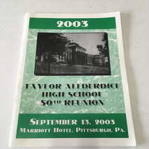 Taylor Allderdice high school 50th year reunion booklet class of 1953 an... - $19.75