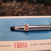 Vintage CROSS Lustrous Chrome Soft Tip Pen in Original Box N logo - £24.73 GBP