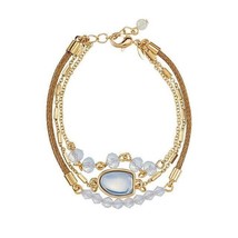 AVON &quot;OPALESQUE&quot; LAYERED BRACELET (GOLDTONE) ~ NEW!!! - £12.62 GBP