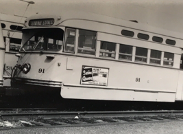 Shaker Heights Rapid Transit RTA #91 Terminal Express PCC Streetcar Photo - $9.49