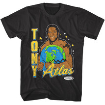 Powertown Tony Atlas Globe Crusher Men&#39;s T Shirt Profesional Wrestling M... - $28.50+
