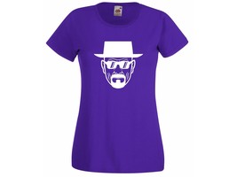 Womens Breaking Bad Heisenberg with Sunglasses T-Shirt; Serious Walter T... - $24.74