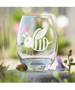 Bumble Bee Etched Glasses - Wine, Champagne, Pint Glasses, Shot Glass - $24.99+