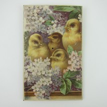 Easter Postcard Squeeze Sound Yellow Chicks Squeak WORKING Antique 1910s RARE - £31.45 GBP