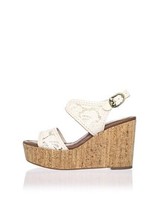 House Of Harlow 1960 Gladys Open Toe Canvas Wedge Sandal, Sz 10, New! - $49.49