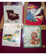 lot of {11} vintage 50&#39;s holiday cards for dad} - £18.88 GBP