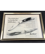 Kabar Folding Hunter #1184 Knife Framed 1974 Magazine Ad Advertisement 5x6&quot; - $7.90