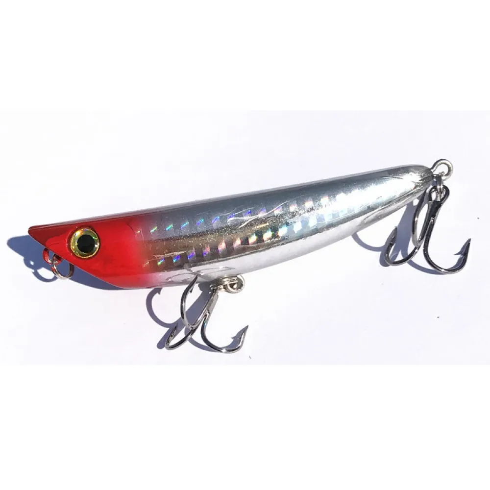 lubit popkey 80 popper pencil 9g 8cm Fishing Lure With Hook Tackle Wobblers Fish - £25.43 GBP