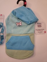 Petco Love Bob&#39;s From Sketchers For Dogs X-Small 2 Piece Set Dog Hoodie &amp; Harnes - £17.15 GBP