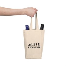 Double Wine Tote Bag with Divider for 2x 750ml Bottles - 100% Cotton Canvas - £25.46 GBP
