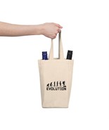 Double Wine Tote Bag with Divider for 2x 750ml Bottles - 100% Cotton Canvas - $31.93