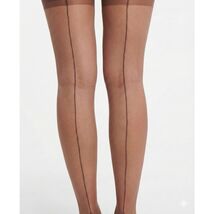 VTG 1950s La France Cuban Heel Seamed Nylon Stockings Sz 10C Brown Toast... - $64.95