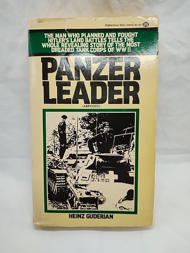 Panzer Leader Heinz Guderian Abridged Paperback Novel - $12.86