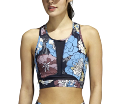 Adidas Women’s Medium-Support All-Over Print Sports Bra - Size 2XL Multicolor - £18.30 GBP