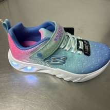 SKECHERS Girls Shoes Size 13 S Lights Flicker Flash Light Up Kids Youth Sneaker - £29.78 GBP