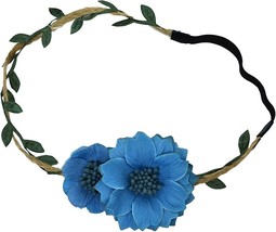 Collection Xiix Women&#39;s Ethereal Flower Vine Halo,One Size (Provence Blue) - $9.00