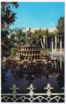 Florida Postcard Clearwater Fountain At Kapok Tree Inn - £2.31 GBP