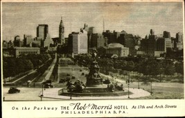 PA Philadelphia Rob Morris Hotel Real Picture Postcard on the Parkway-bk44 - £3.89 GBP