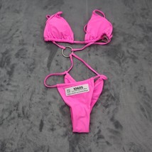 Shein Bikini Women Small Pink Casual Swim String Bikini Bathing Suit One... - $23.75