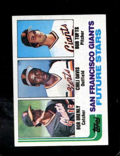 Primary image for 1982 TOPPS #171 GIANTS ROOKIES BRENLY/DAVIS/TUFTS EXMT (RC) NICELY CENTE *X81296