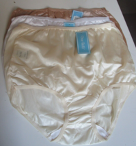 3 Dixie Belle by Velrose Full cut Briefs Style 719 Size 7 Beige Nude White - $24.70