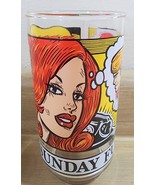 Vintage Brenda Starr Reporter Glass “The Sunday Funnies” Comic 1976 Libb... - $253.76 MXN