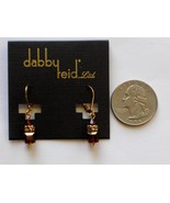 Dabby Reid Heidi Drop Earrings Cognac Swarovski Crystal 24k Gold-Plated ... - £11.84 GBP