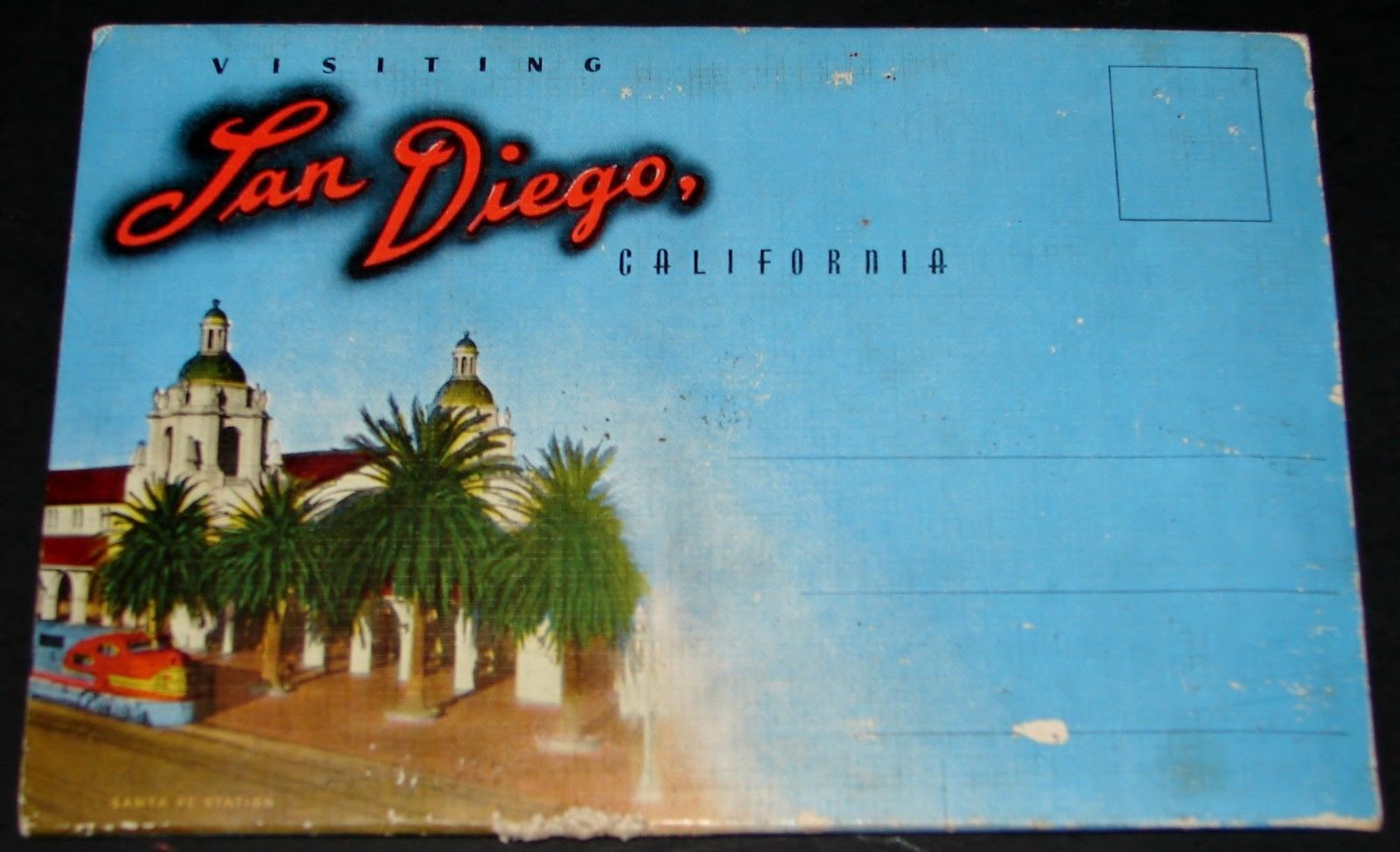 1940's SAN DIEGO CALIFORNIA Antique Souvenir POSTCARD FOLDER E.C. Kropp ...
