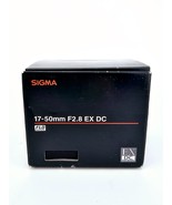 Sigma 17-50mm f2.8 Ex Dc Hsm Lens Pentax DSLR Camera OPEN BOX - $249.95