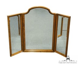 ETHAN ALLEN Classic Manor Solid Maple 60&quot; Tri Fold Dresser Mirror 15-5020 - £164.75 GBP