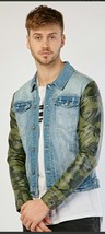 Sixth June Chaqueta Denim con Contraste Camuflaje Mangas XS Pecho 34/36 (exp108 - $33.43