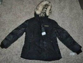 Girls Jacket Black Hooded Heavy Winter Water Resistant Snow Coat ZeroXPo... - £59.16 GBP