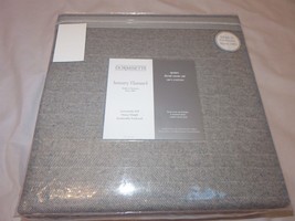 Dormisette Luxury German Flannel Queen Duvet Shams Herringbone 100% Cotton Grey - £100.20 GBP